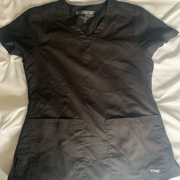 Grey’s Anatomy Scrub Top Set black gray - Picture 2 of 7
